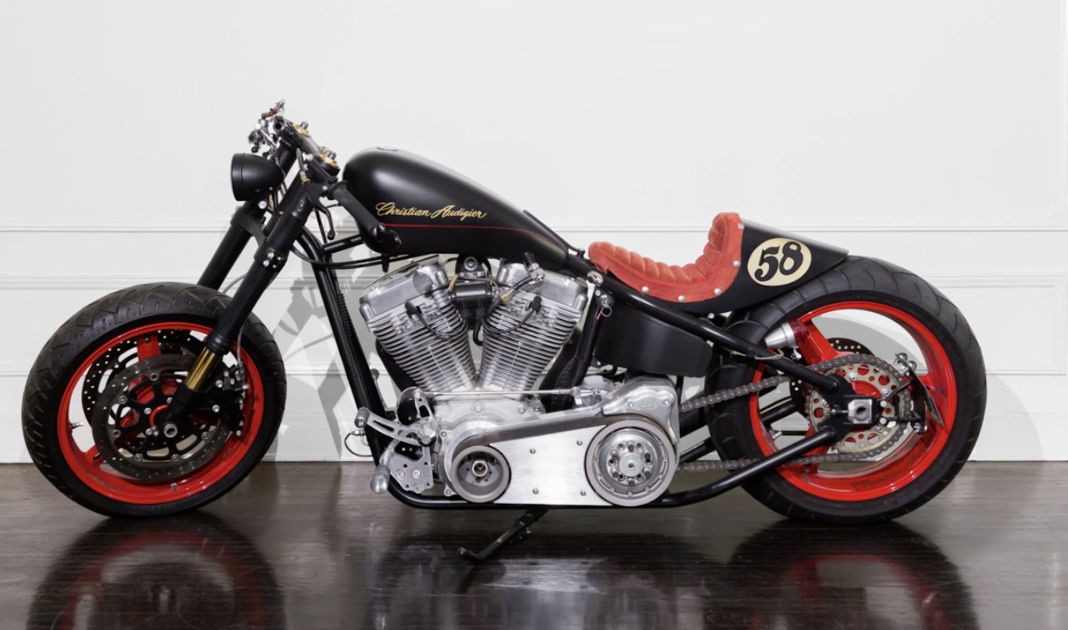 A view of the personalized bobber from the estate of the late Christian Audigier