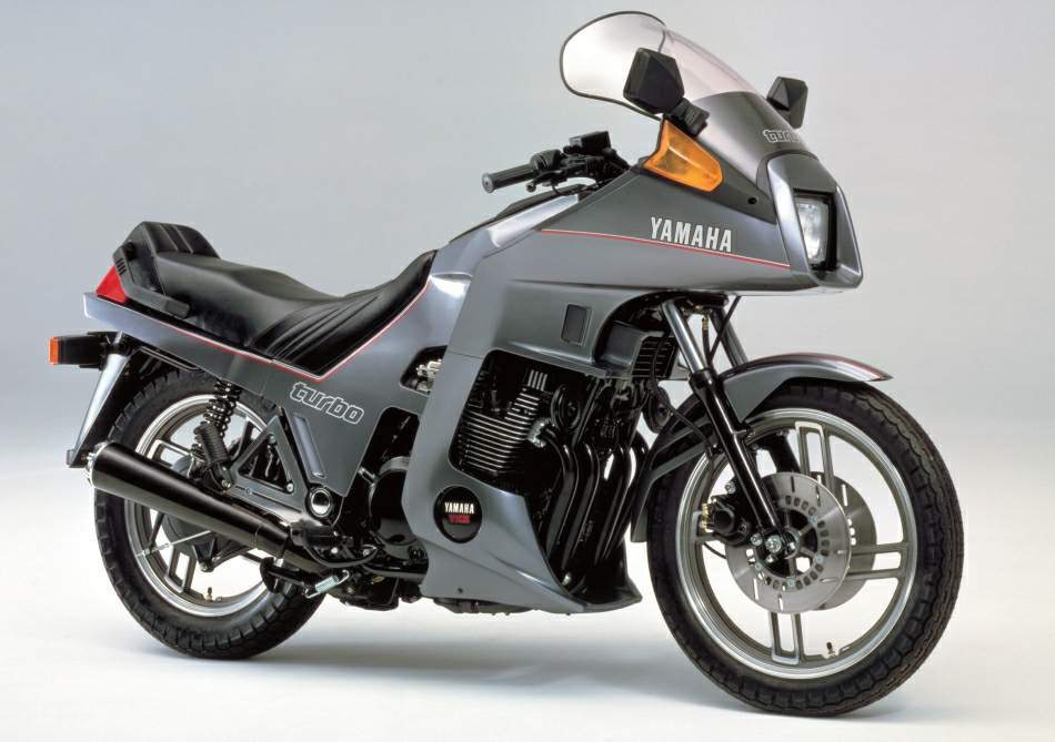 A Yamaha XJ650 Turbo motorcycle from 1982