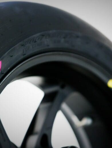 A view of the tyres that will be made available from Pirelli for WorldSBK