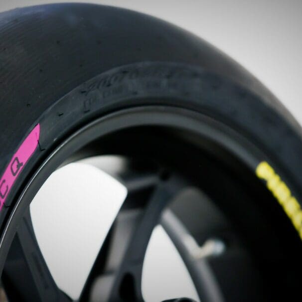 A view of the tyres that will be made available from Pirelli for WorldSBK