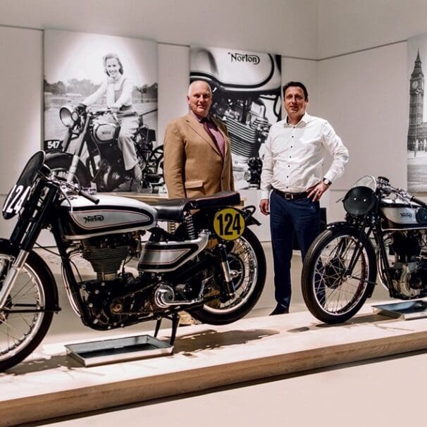 A view of the motorcycles that Norton purchased from a private collector