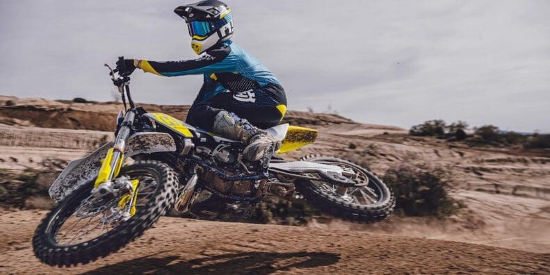 A view of the new motocross lineup for 2023 from Husqvarna. Photos courtesy of Superbike News.