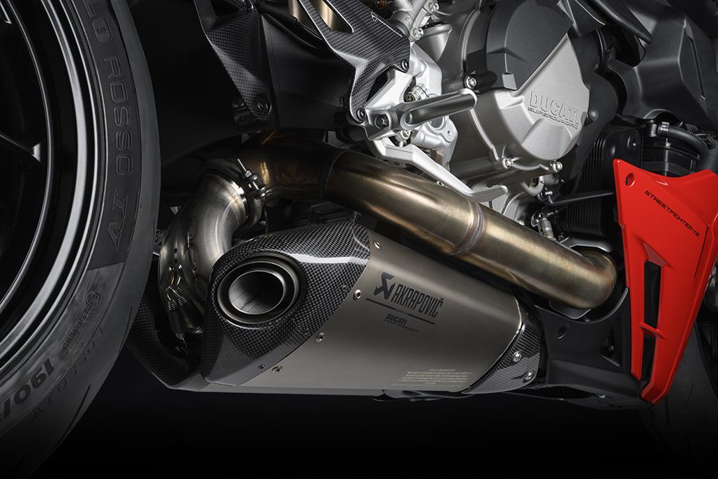 A view of the Ducati Performance Line for the new Streetfighter V2