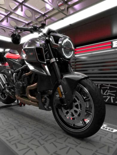 The Airbus Explorer - a design concept for the pinnacle of superset luxury, featuring KTM's Brabus 1300R as a centrepiece