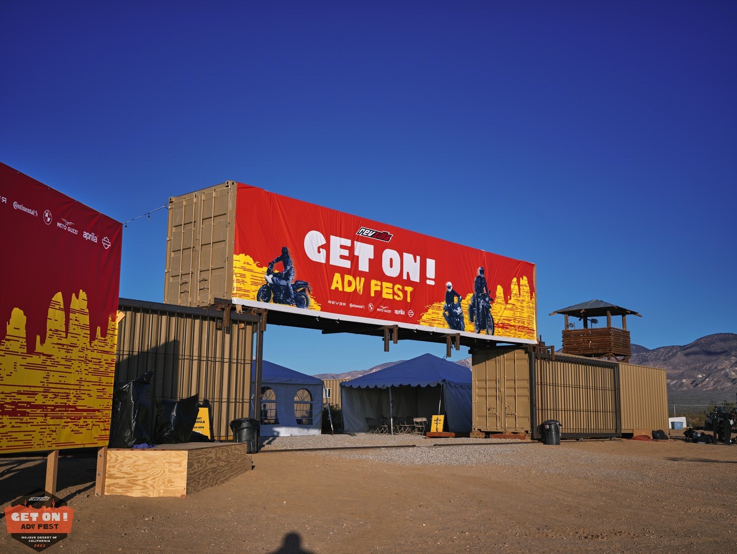 Welcome gate for GET ON ADV Fest 2022