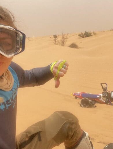 A view of Vanessa Ruck, also known as The Girl On A Bike