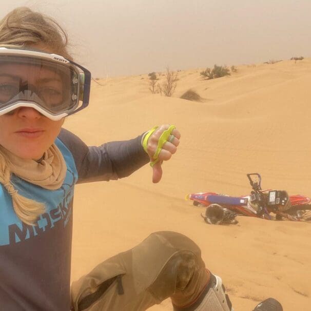 A view of Vanessa Ruck, also known as The Girl On A Bike