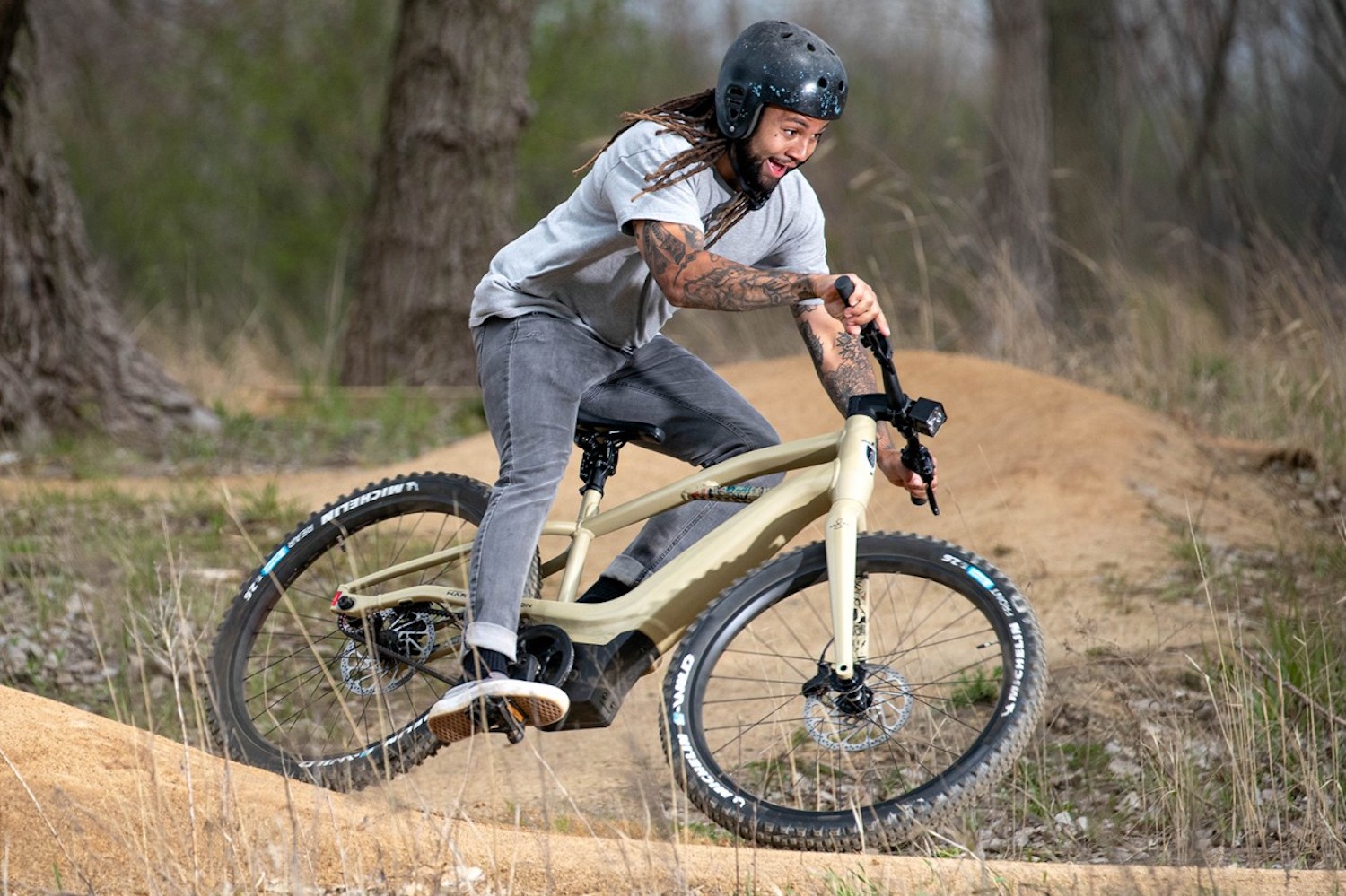 Harley-Davidson's electric bicycle brand, Serial 1, whose new Bash/MTN has no front or rear suspension
