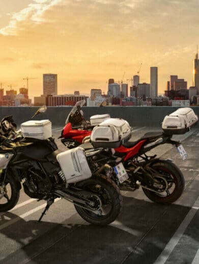 BMW's Urban Collection, featuring tank bags, backpacks and side/rear bags to spare.