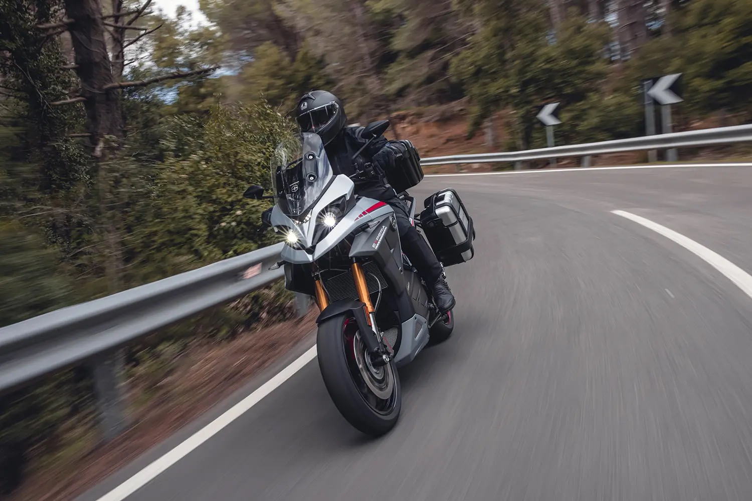 Energica's new Experia - a new electric adventure tourer boasting around 420km of range.