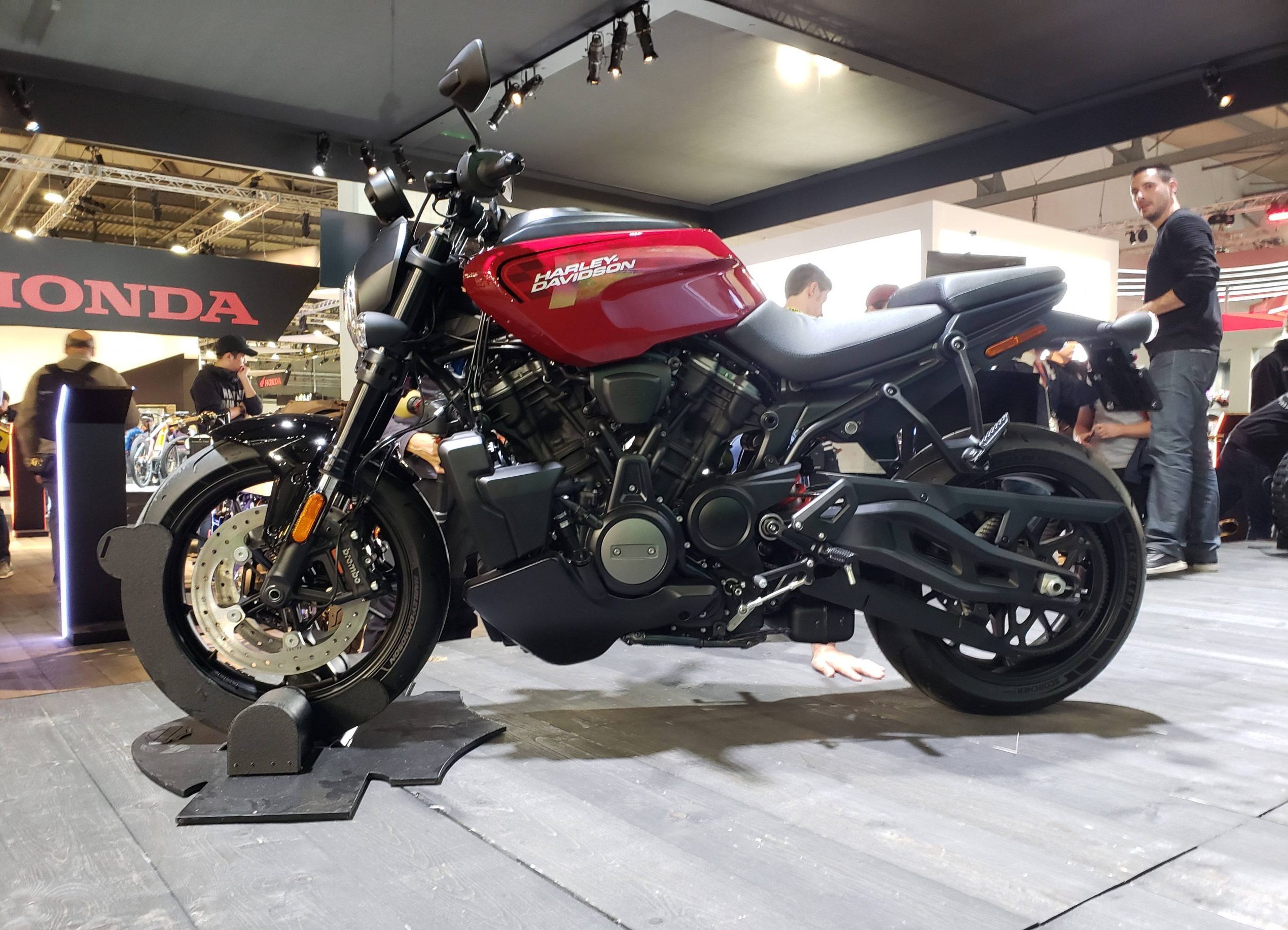A view of the Harley-Davidson Bronx concept bike that was showed at the 2019 rendition of EICMA