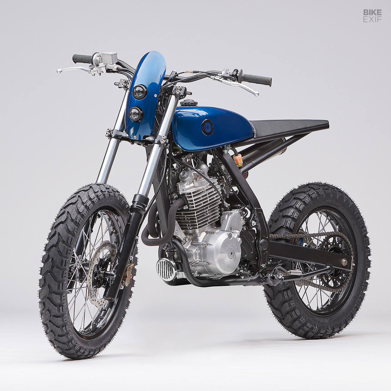 A custom NX650 Dominator from Earth Motorcycles