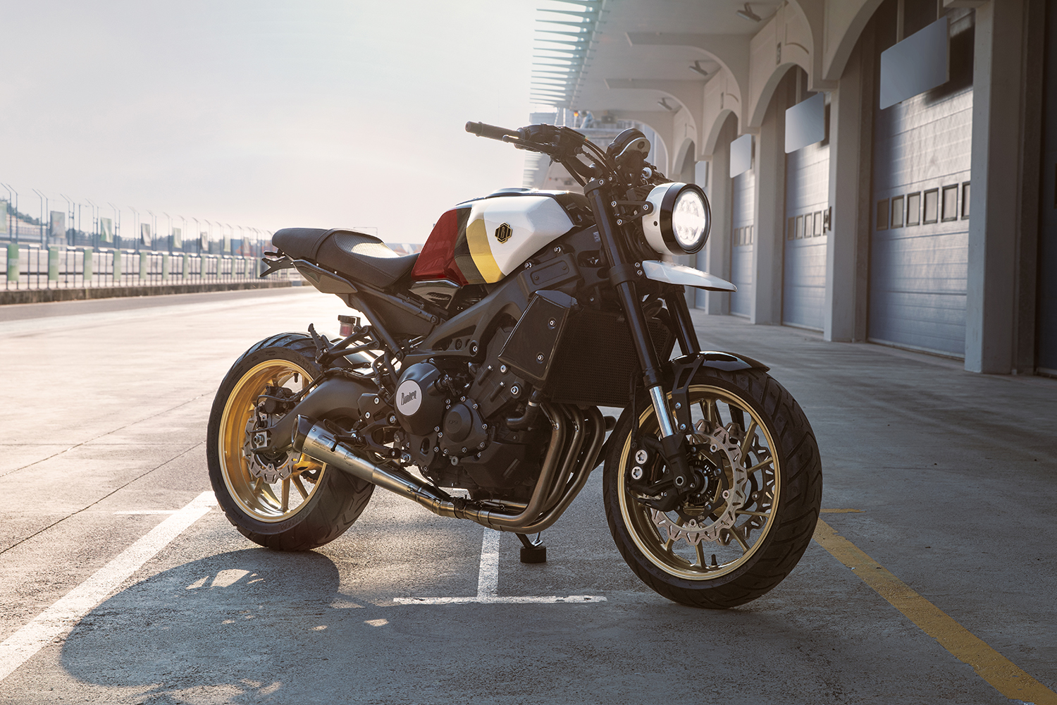 A view of a Yamaha XSR900, which will purportedly have an A2-compliant version for EU's crowds by September.