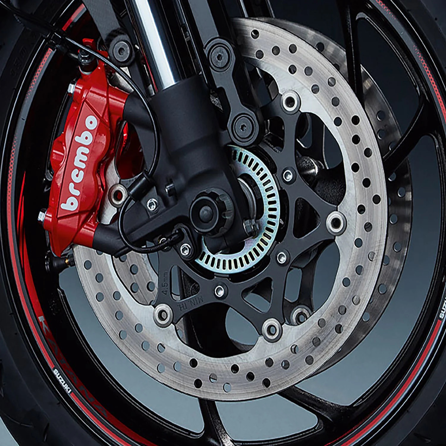 A view of Brembo brakes on various motorcycle models