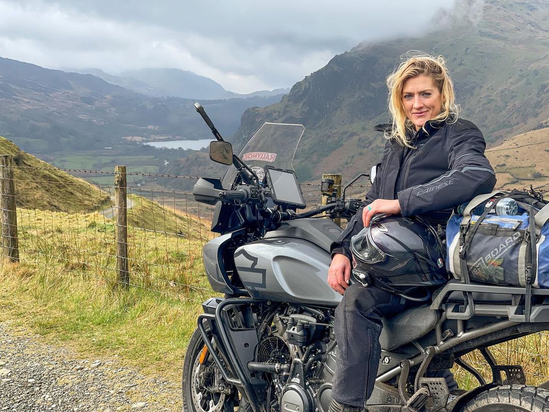 A view of Vanessa Ruck, also known as The Girl On A Bike