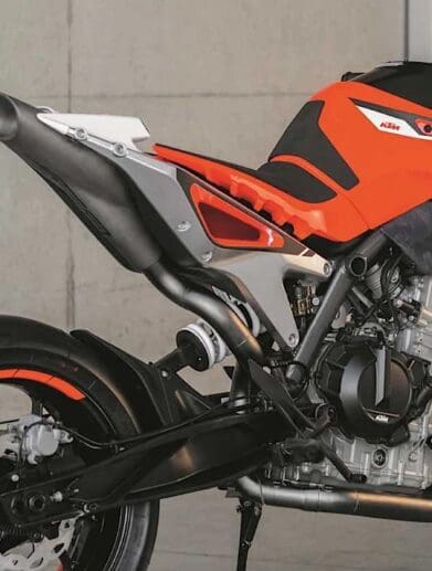 A view of a potential 490 machine for KTM. Photo courtesy of Asphalt & Rubber