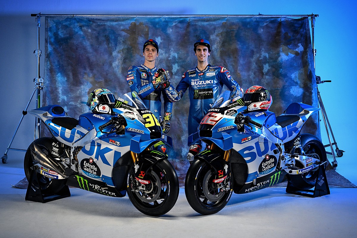 A view of the Suzuki racing team set for 2022's iteration of MotoGP