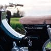 A view of the Honda Cub that was tricked out and refreshed by iconic custom bike shop Deus Customs