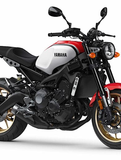 A view of the current XSR motorcycle from Yamaha - with a few hints via trademarks as to a new XSR-GP in the works for the brand