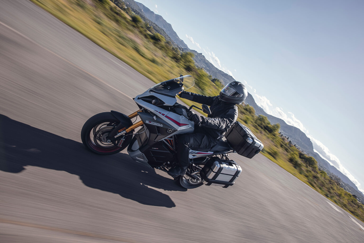 Energica's new Experia - a new electric adventure tourer boasting around 420km of range.