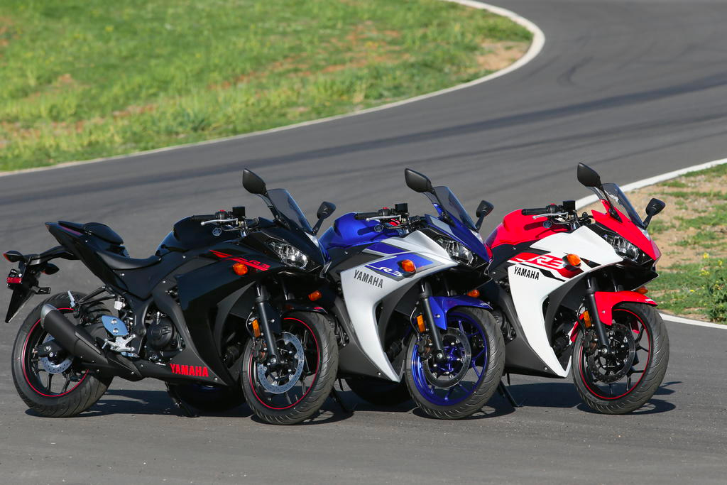 A Yamaha track day launch event for their R3 motorcycle