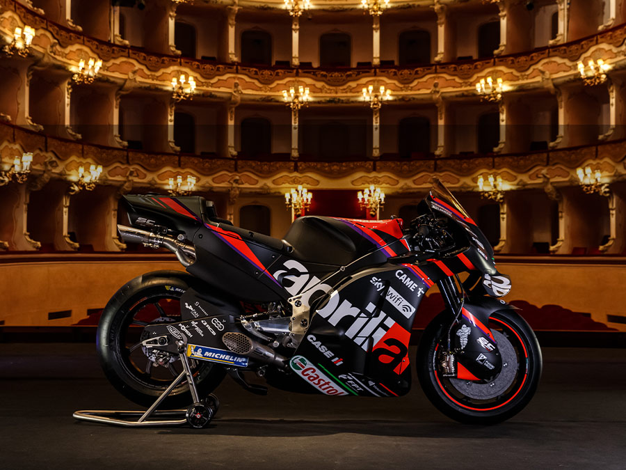 Aprilia Racing machine. Photo courtesy of Aprilia.