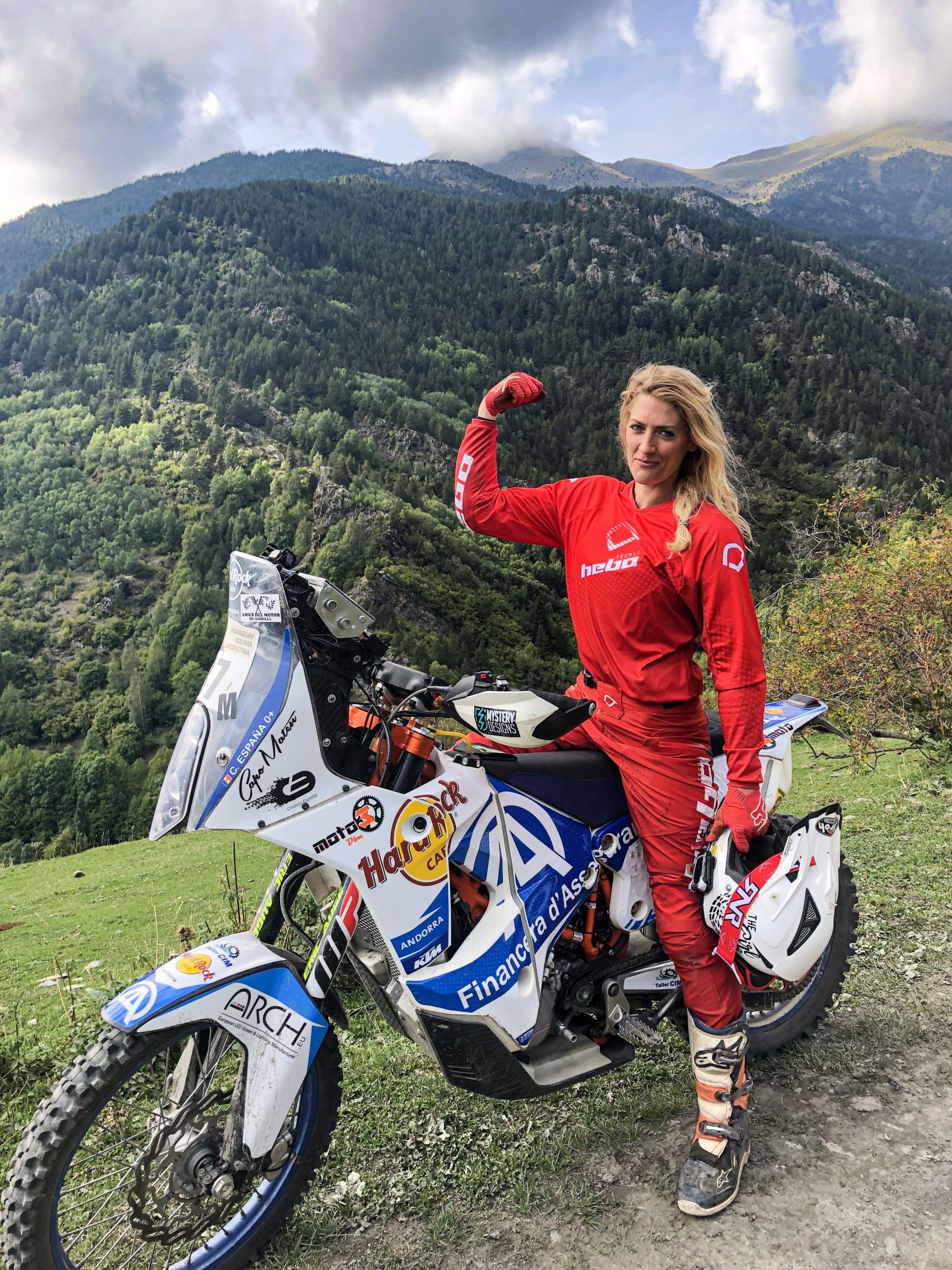Vanessa Ruck with her machine of choice. Photo courtesy of Ruck's own archives.