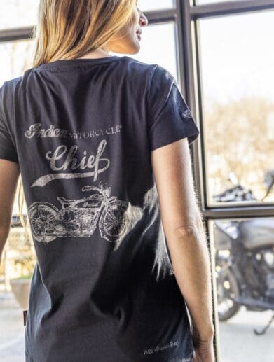 Indian's refreshed Milestone Apparel Collection, featuring key 'milestone' pieces of history from the brand's legacy. Media sourced from Indian Motorcycles' press release.