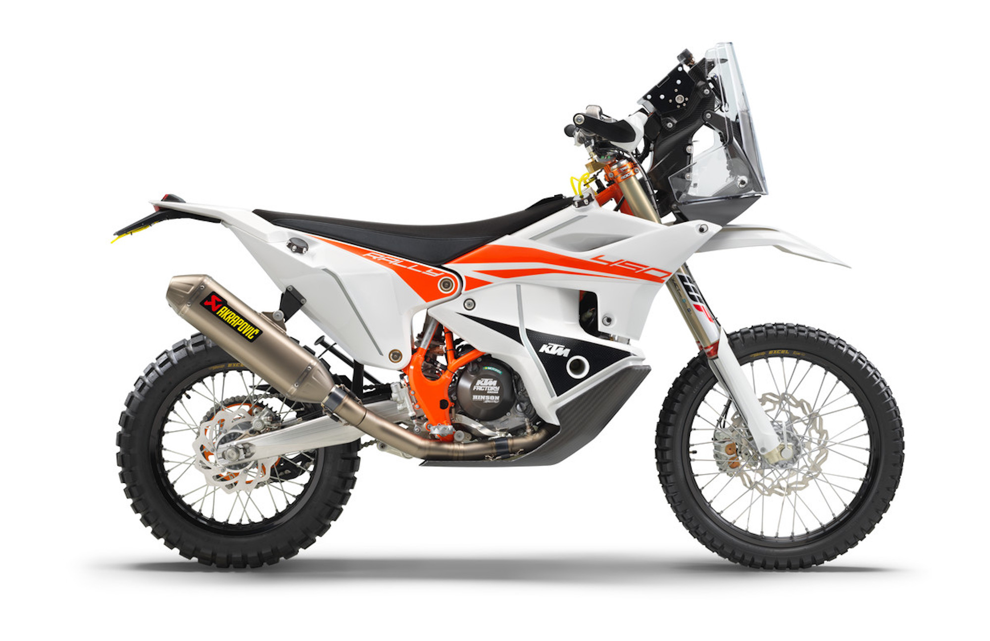 KTM's 2023 iteration of their 450 Rally Replica. Media sourced from KTM's press release.