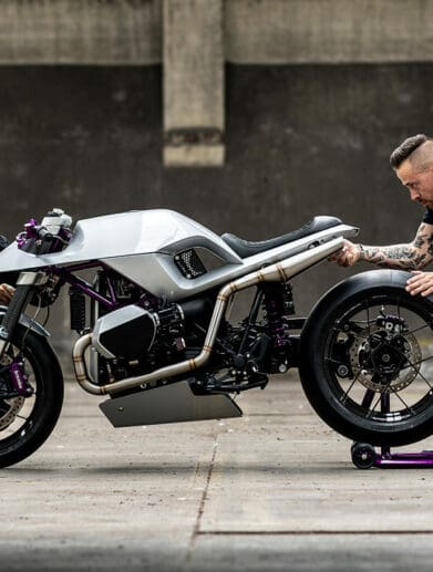 'Cloud 9,' the custom BMW R NineT created by Arjan and Timothy, founders of CNCPT Moto. All media sourced from BikeEXIF.