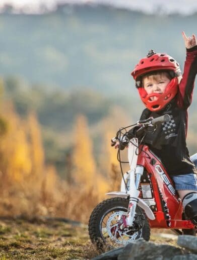 Oset's electric off-road bikes, available for young children all the way to adults.