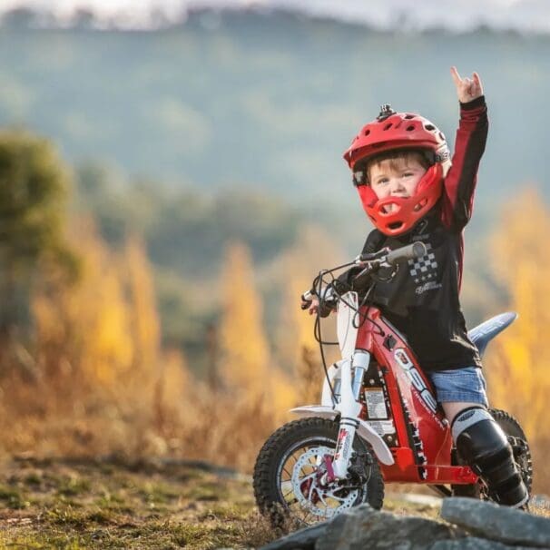 Oset's electric off-road bikes, available for young children all the way to adults.