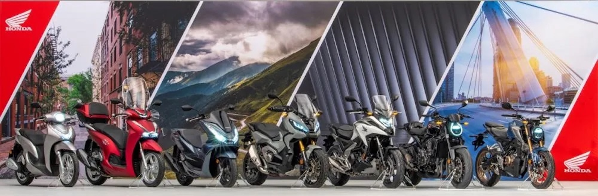 Some of Honda's lineup. Photo courtesy of Honda.