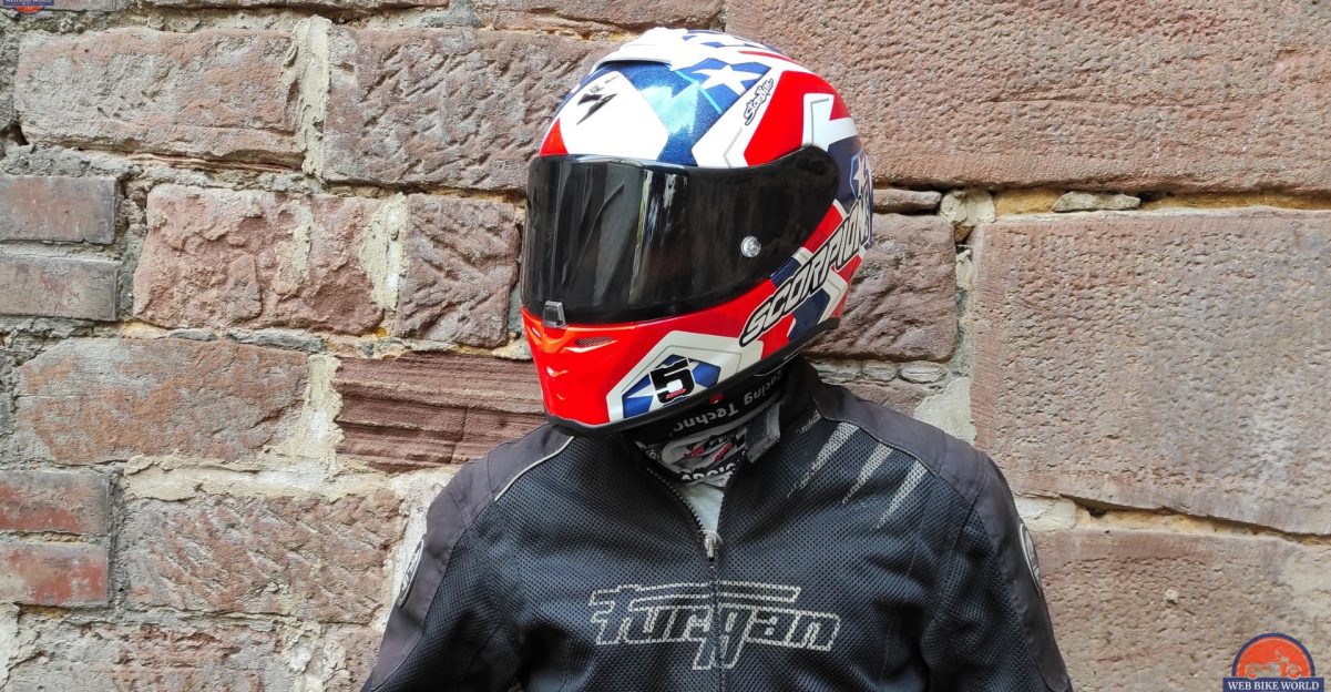 The Scorpion EXO-R1 Air Bautista Helmet, reviewed by our own Joe Appleton. Photo courtesy of Appleton and the team here at wBW