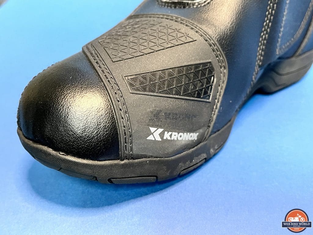 Kronox logo stamped improperly on side of Lanin Boot