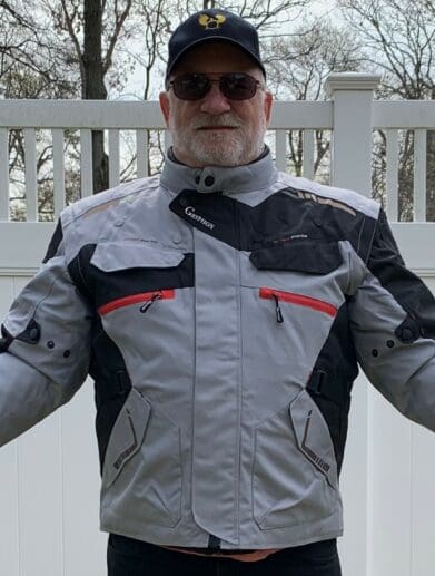 Front view of the Gryphon Moto Frontier Jacket