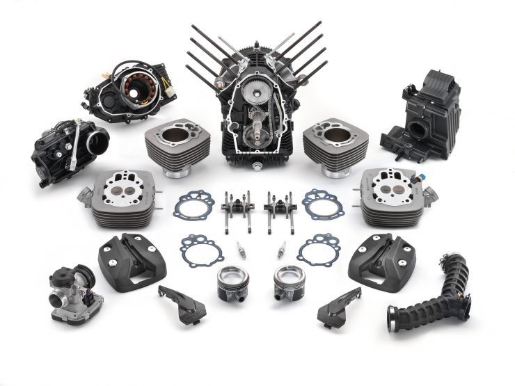 Moto Guzzi V7 engine parts