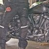 Author wearing Richa Brutus GTX Pants in front of motorcycle
