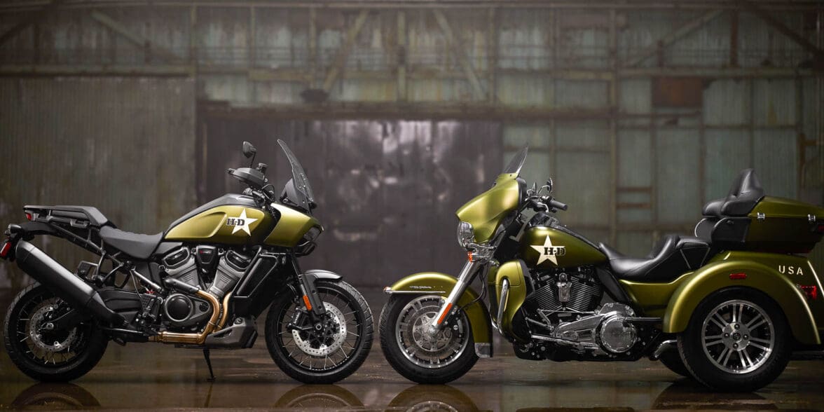 Harley-Davidson's Enthusiast Collection, featuring units inspired to honour vets. Media sourced from Ultimate Motorcycling.