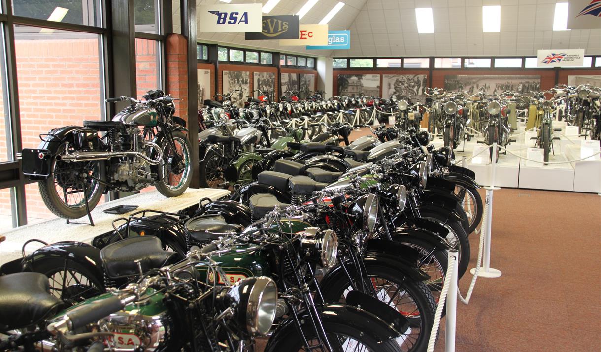 A view of the UK's National Motorcycle Museum. Photo courtesy of Visit Birmingham.