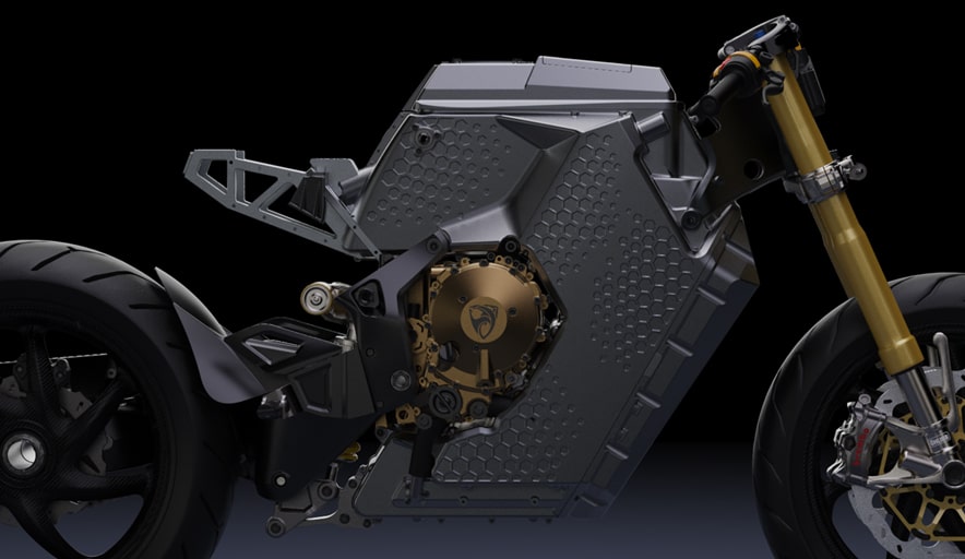 The HyperDrive motor courtesy of Damon Motors.