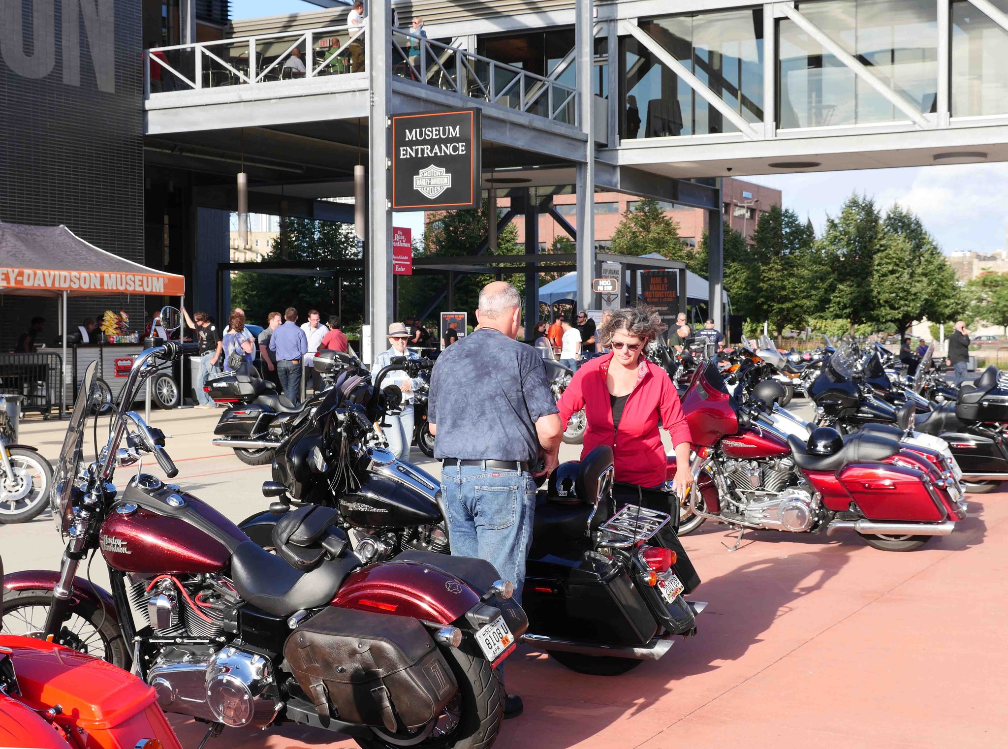 A series of motorcycles together on the Chic on 66 Motorcycle Ride. Photo courtesy of Facebook.