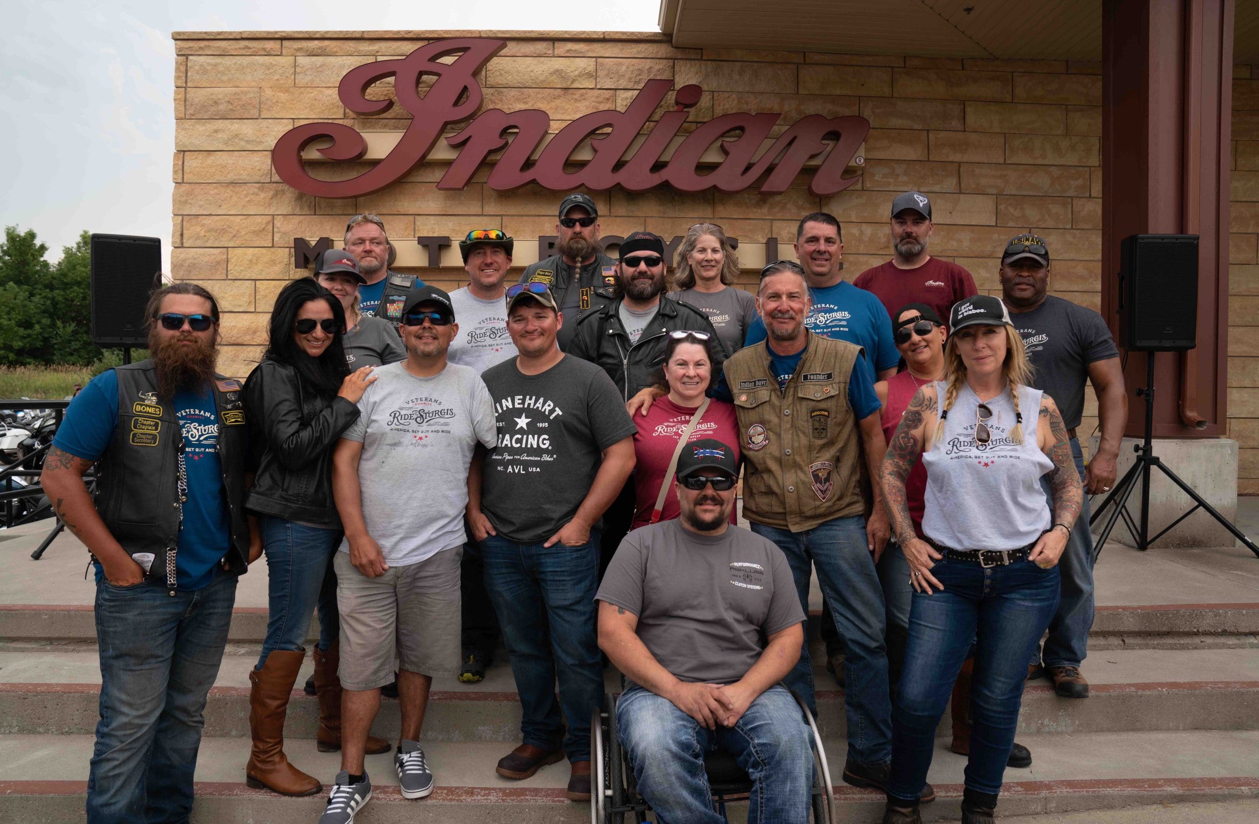 Indian Motorcycles and the Veterans Charity Ride Therapy Program for 2022. Photo courtesy of Business Wire.