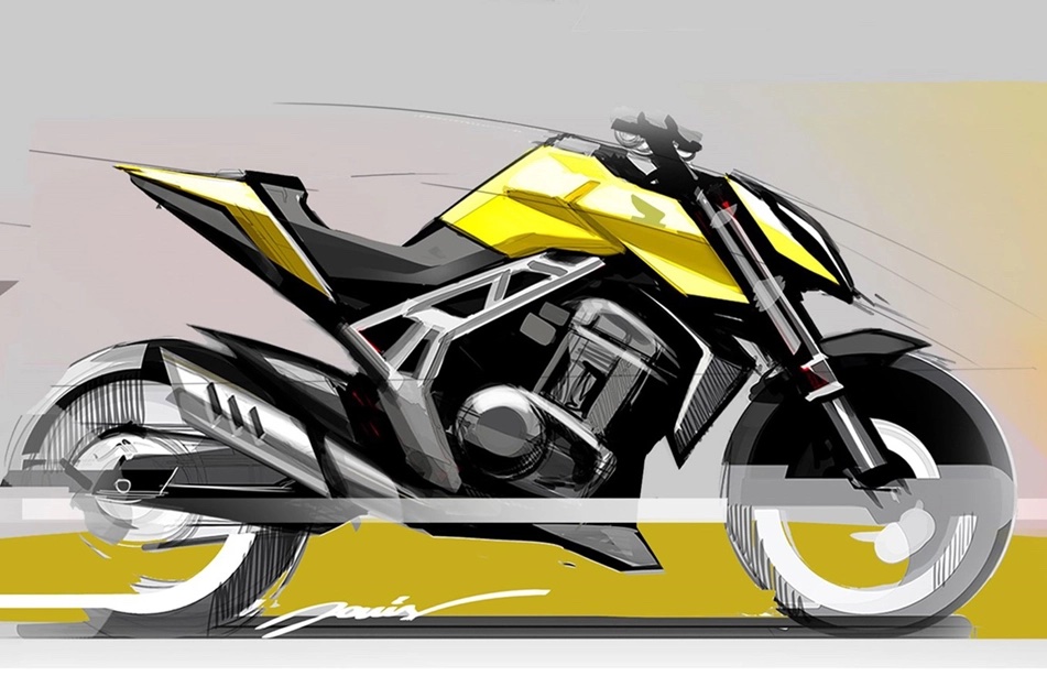 A view of the Honda Hornet design sketches. Photo courtesy of MCN.