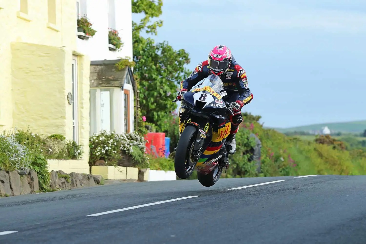 A view of the motorcycles attending the Isle of Man TT. Photo courtesy of MCN.