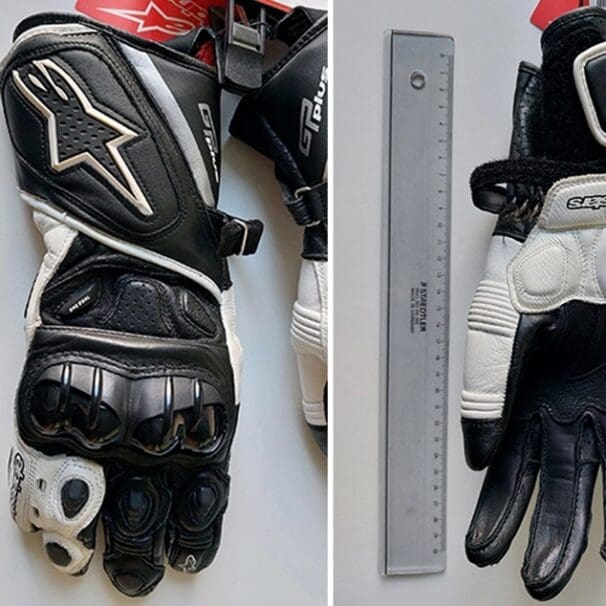 Alpinestars® GP Plus Sports Gloves (2015 model), which have been recalled for a high carcinogen count. Photo courtesy of RideApart.