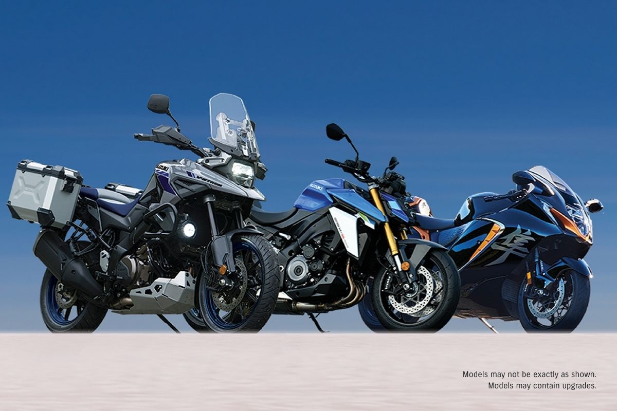 Some of Suzuki's lineup. Photo courtesy of Suzuki Canada.