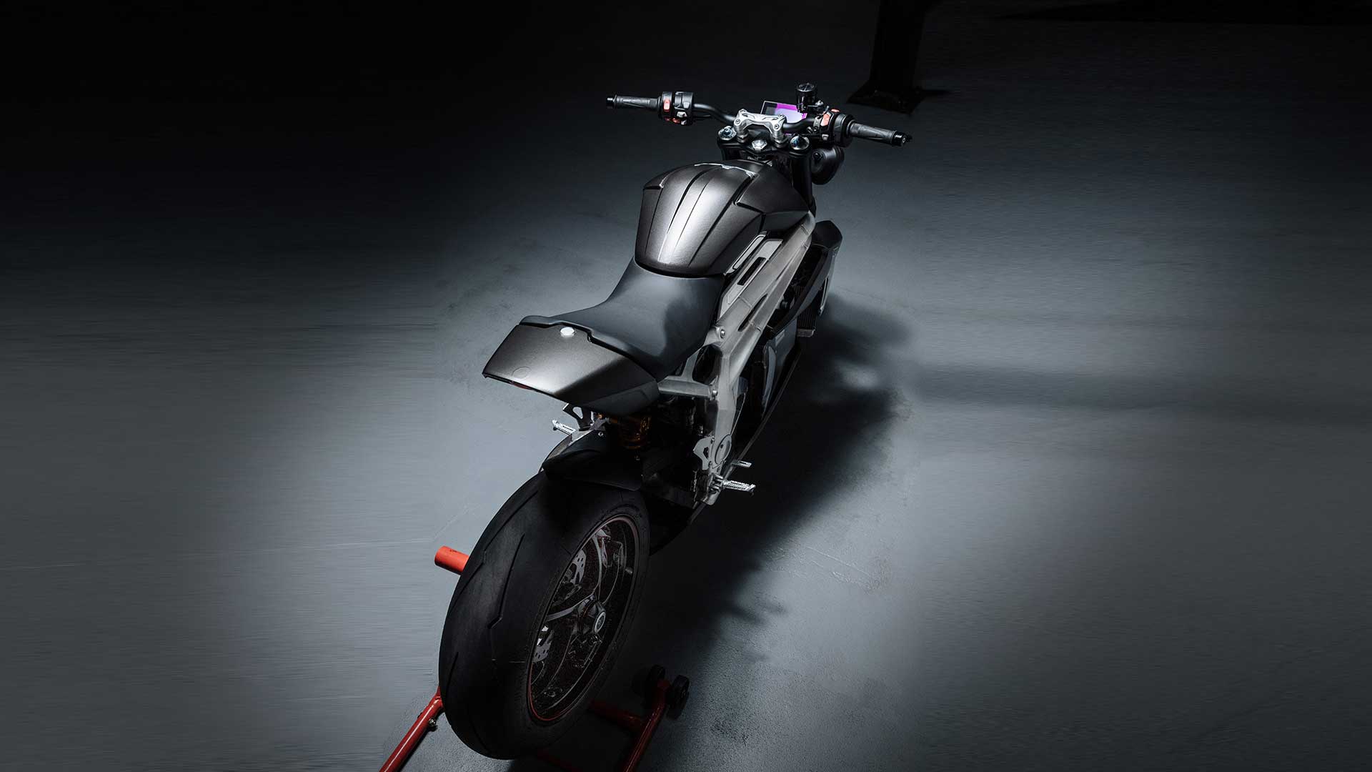 A view of Triumph's new TE-1 electric prototype, which will be further revealed July 12th.