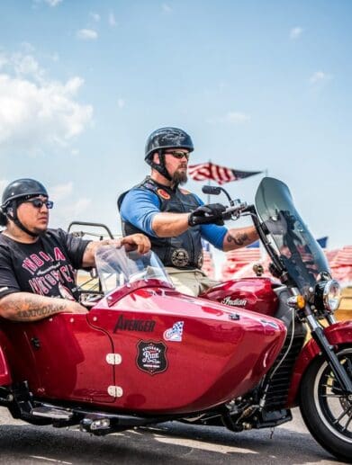Indian Motorcycles and the Veterans Charity Ride Therapy Program for 2022. Photo courtesy of Twitter.