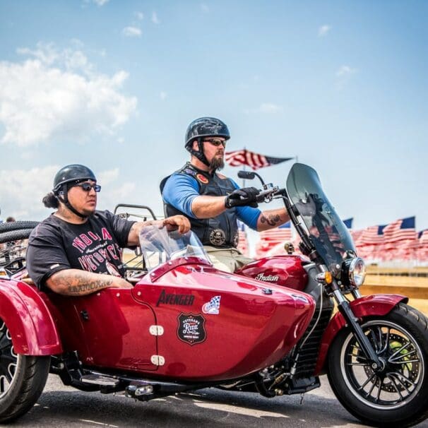 Indian Motorcycles and the Veterans Charity Ride Therapy Program for 2022. Photo courtesy of Twitter.